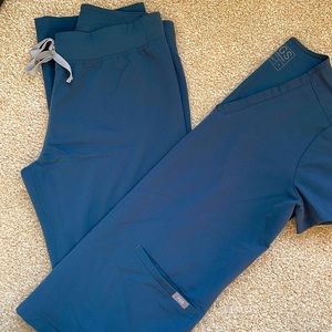 Figs Livingston scrub pants and Catalina 3 pocket scrub top